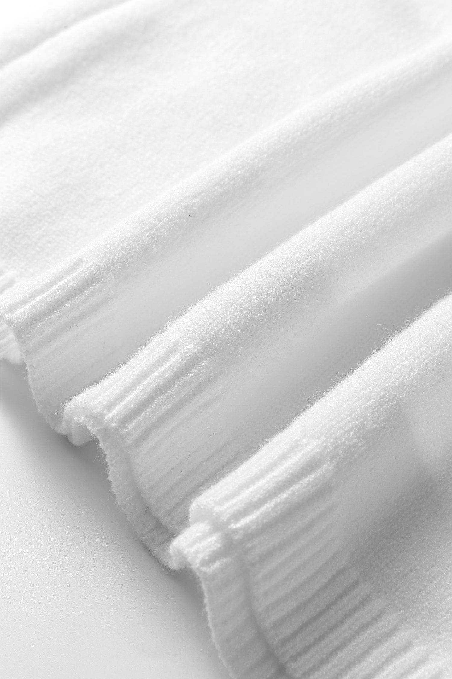 White Solid Color Knit Loose Bracelet Sleeve Dolman Sweater