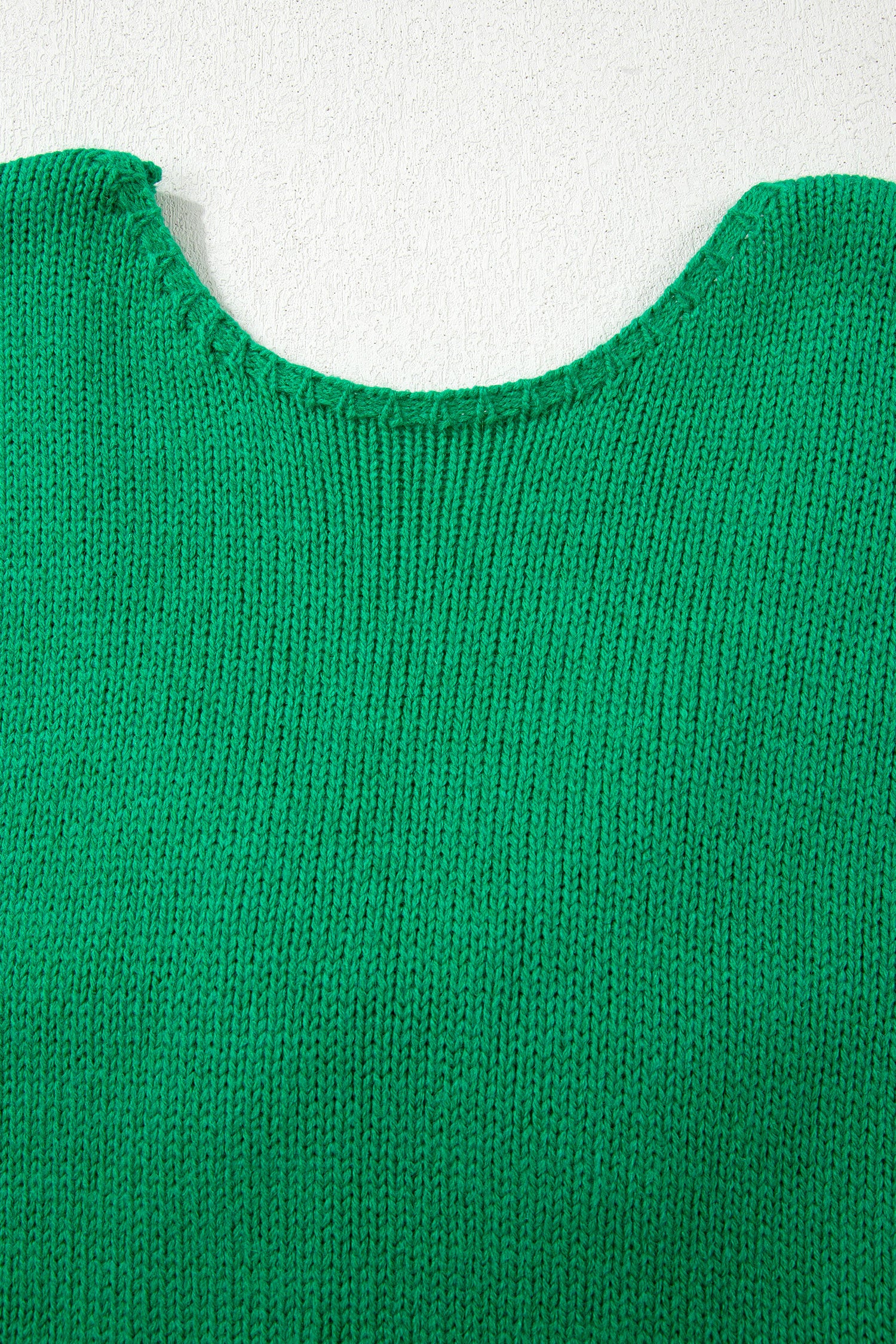 Bright Green Bow Backless Bubble Sleeve Sweater