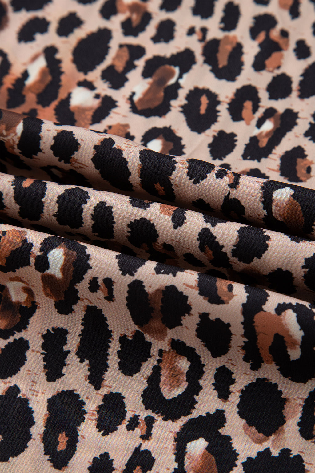 Black Striped Leopard Print Patchwork Button Up Womens Shirt