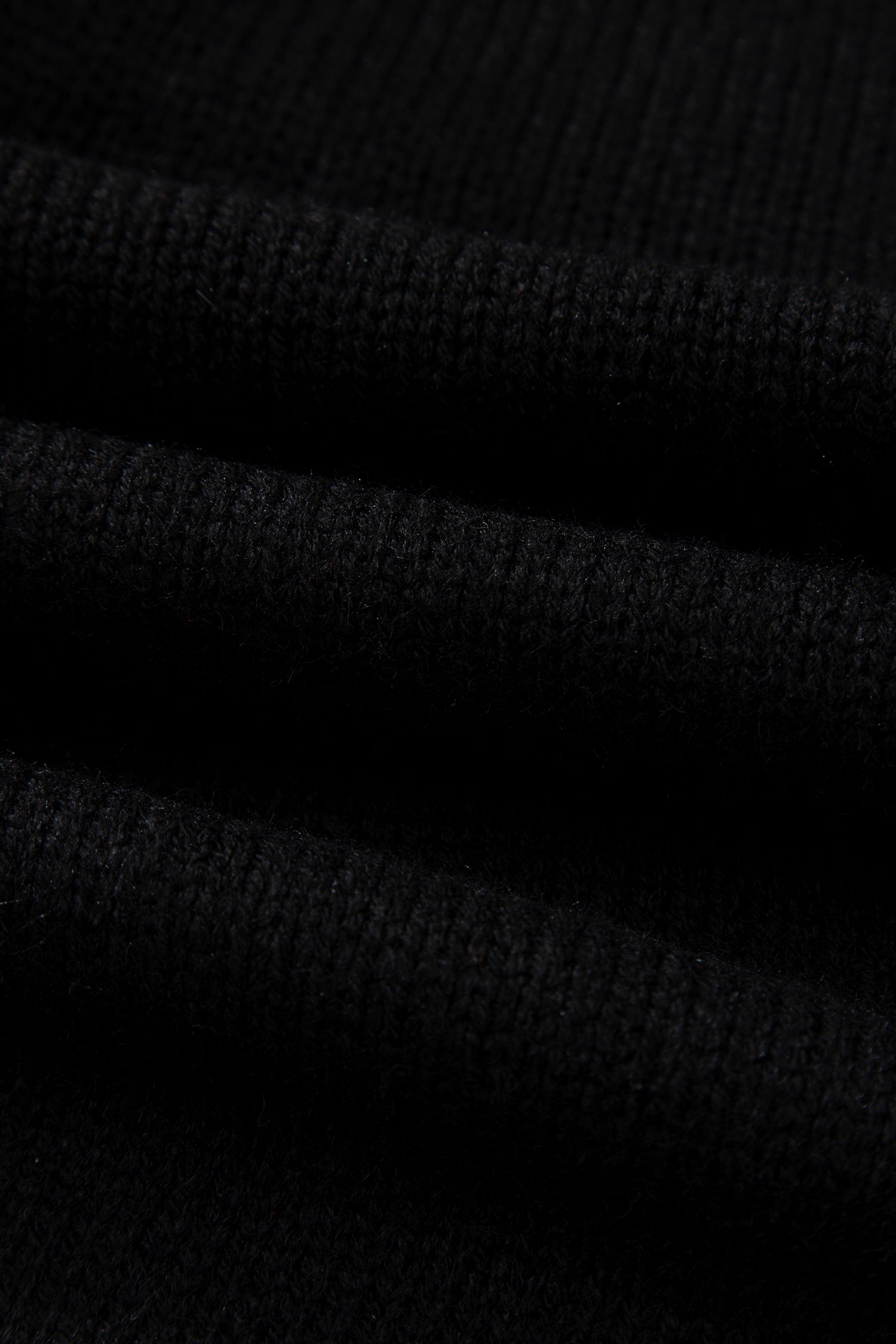 Black Bow Backless Bubble Sleeve Sweater