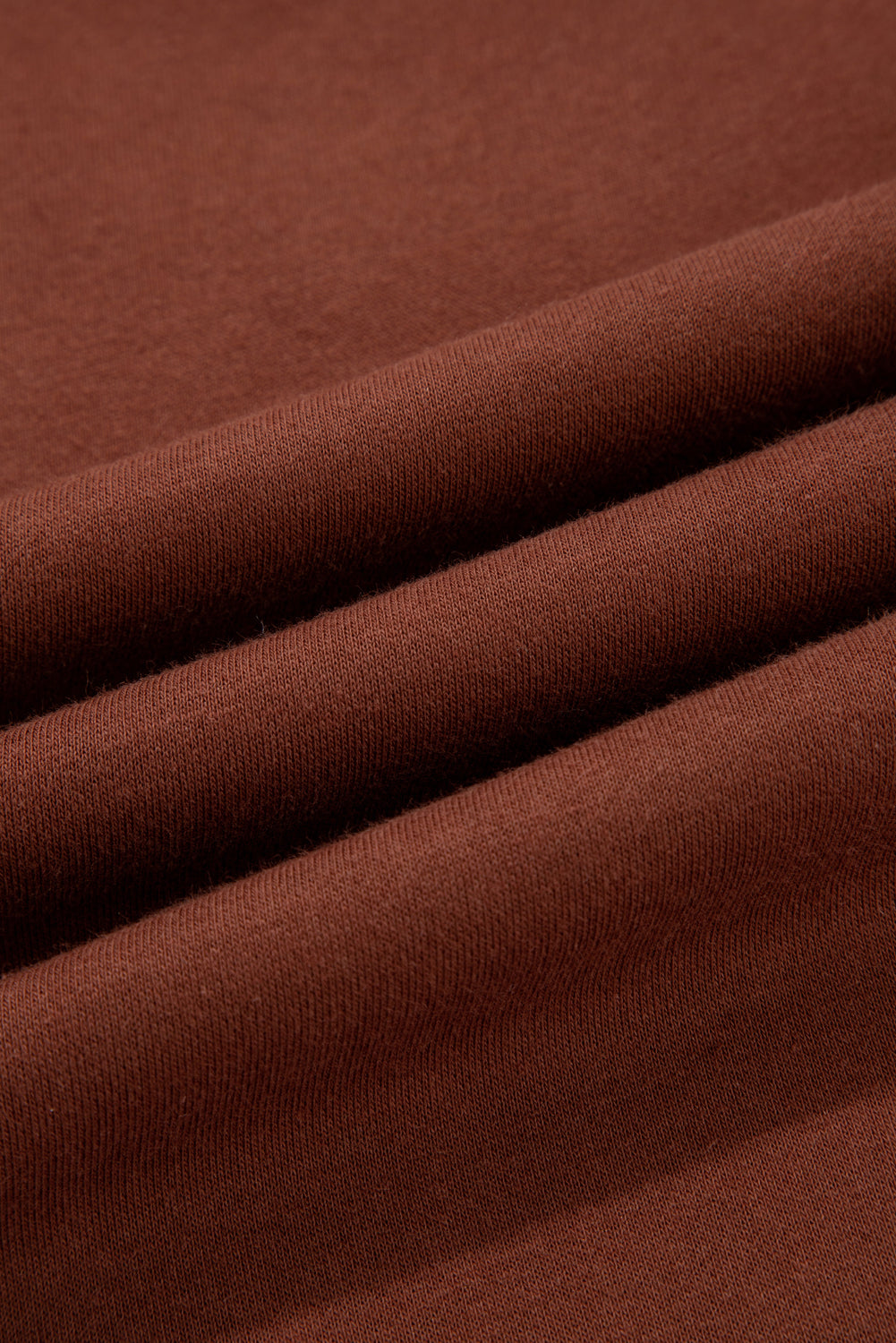 Dearlovers Coffee Fleece Lined Leopard Drawstring Elastic Waist Solid Pants