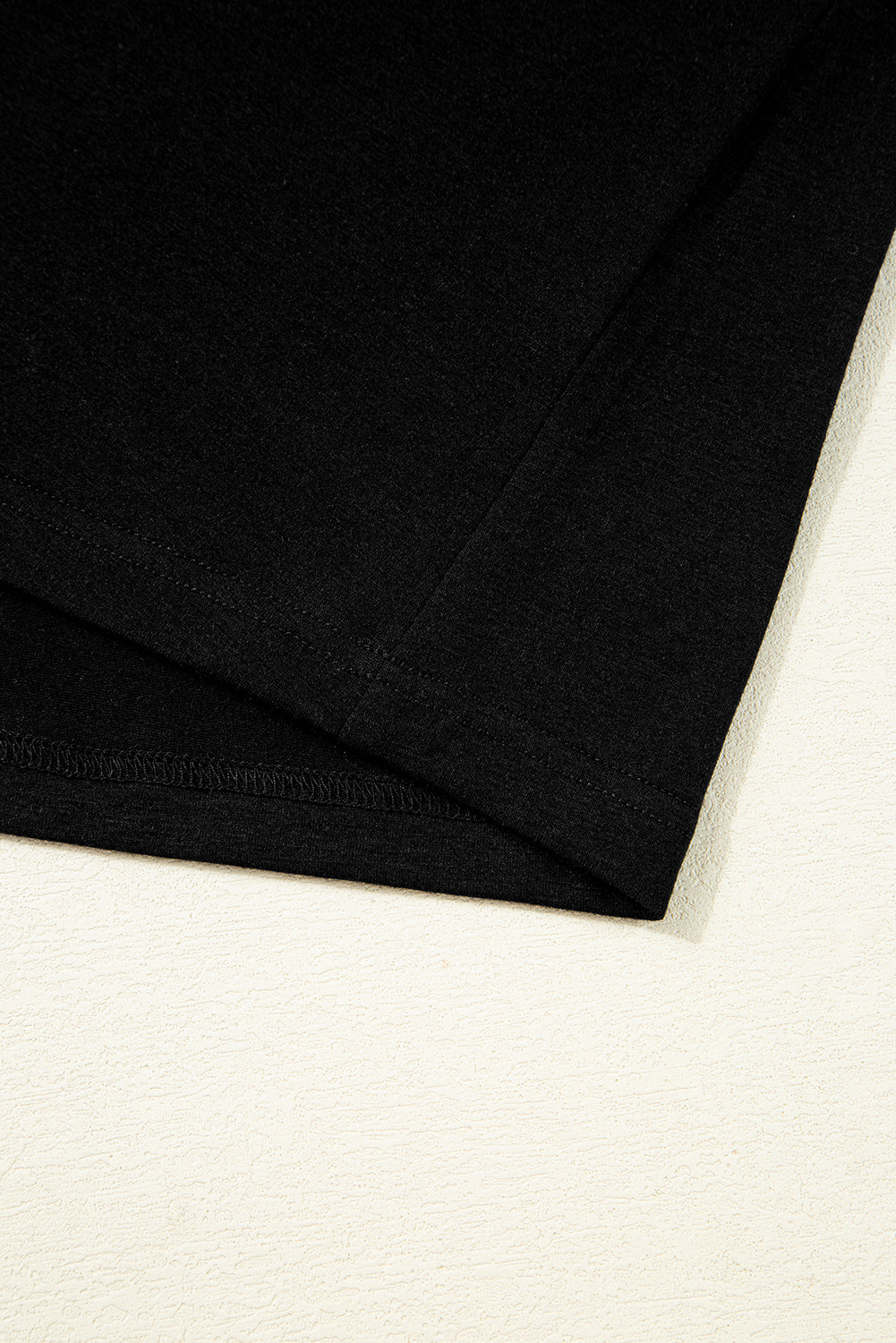 Black Floral Mesh Patchwork Loose V Neck Plus Size T Shirt